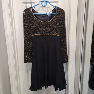 Bieff Basix  beaded silk dress size 6